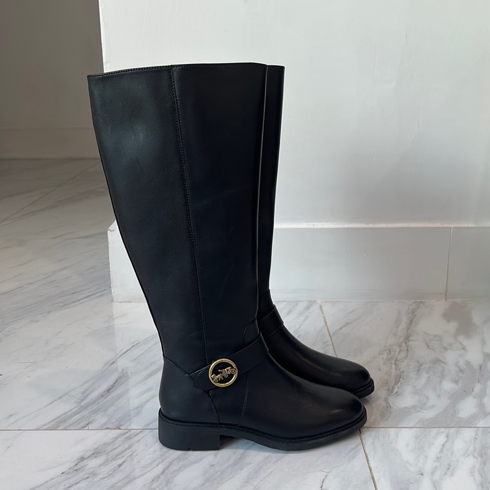 Brand new Coach Farrah Buckle riding boots